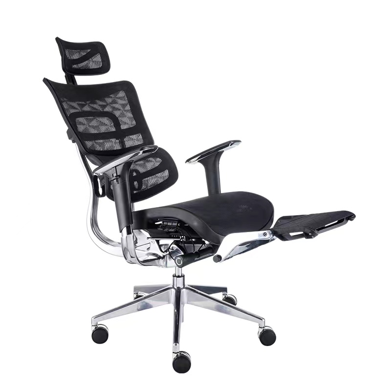 Mesh Office Chair With Footrest