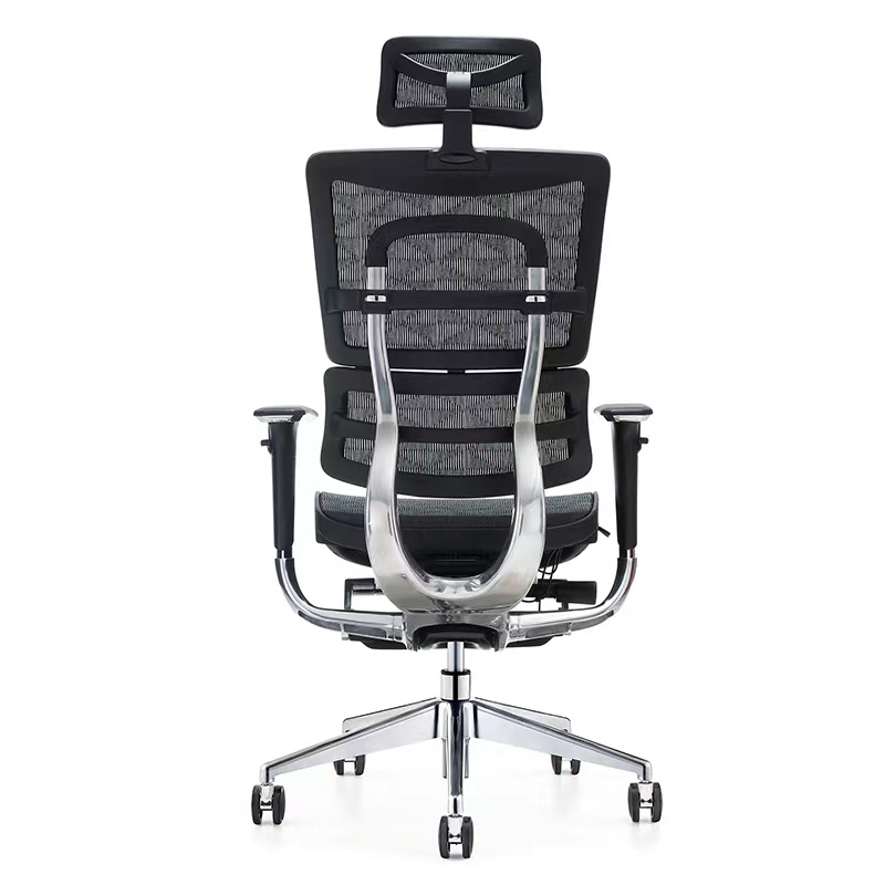 Computer Chair with Solid Aluminum Back