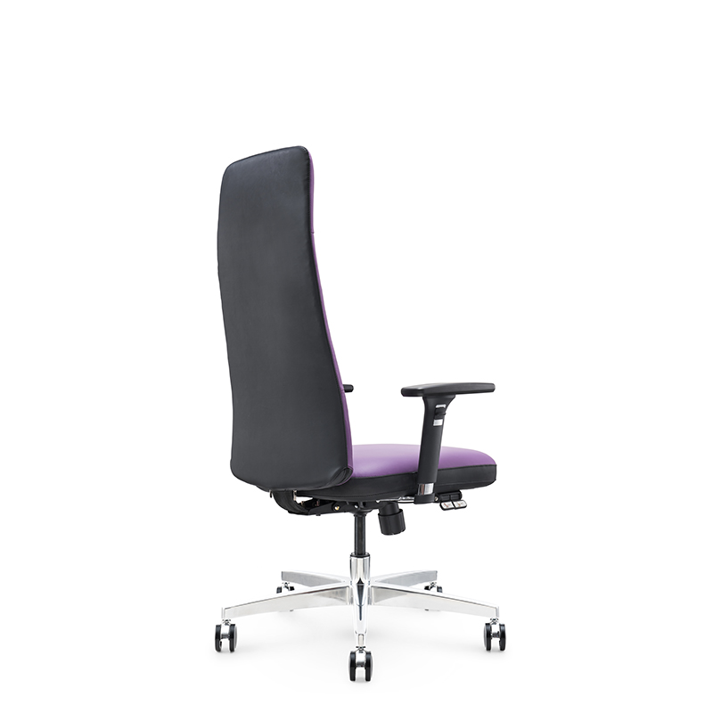 swivel high back pu leather executive Office Chair with aluminum base or footrest