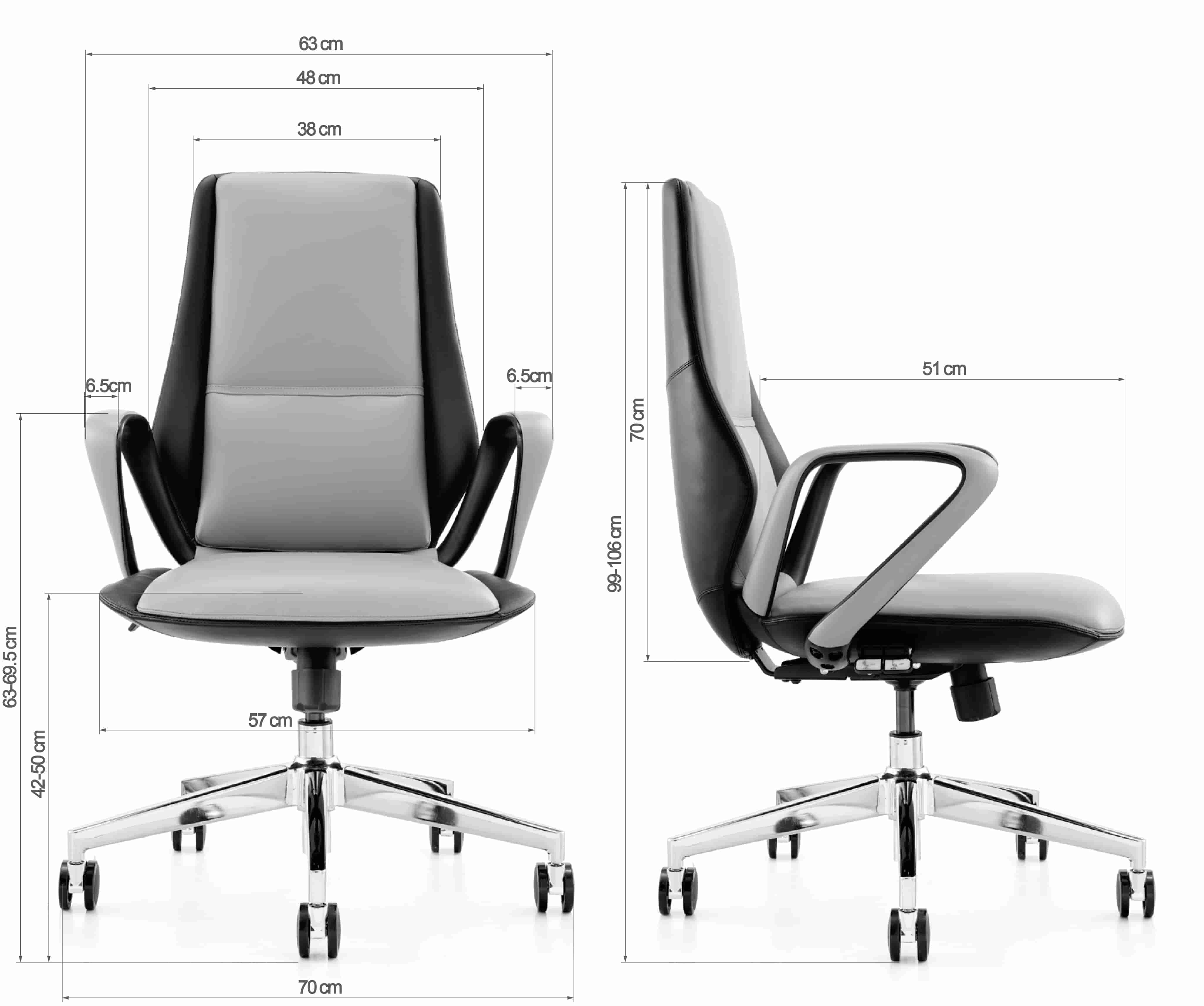 medium back office chair