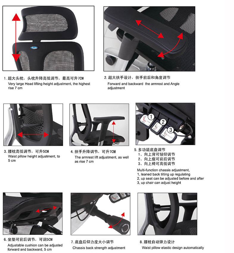 Office Mesh Chair For Back Pain