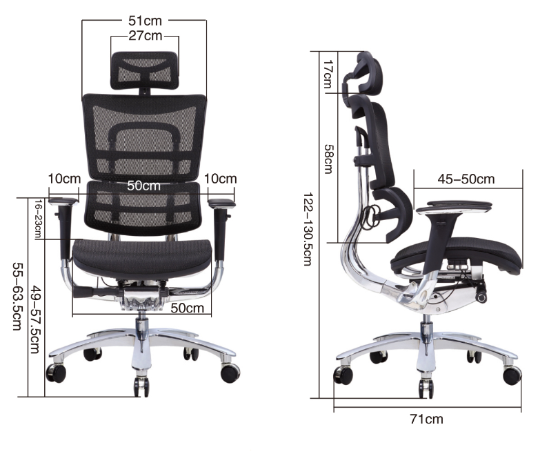 high end mesh ergonomic chair