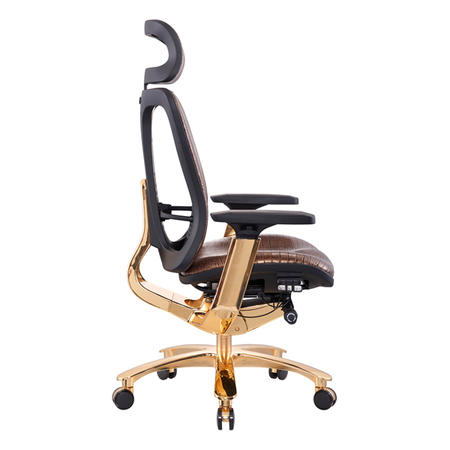 Golden Leather Office Chair